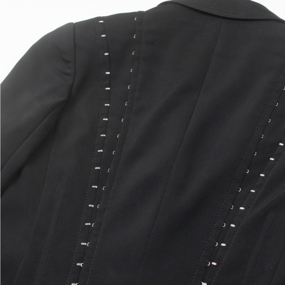 Dolce & Gabbana Black Blazer with Silver Accents